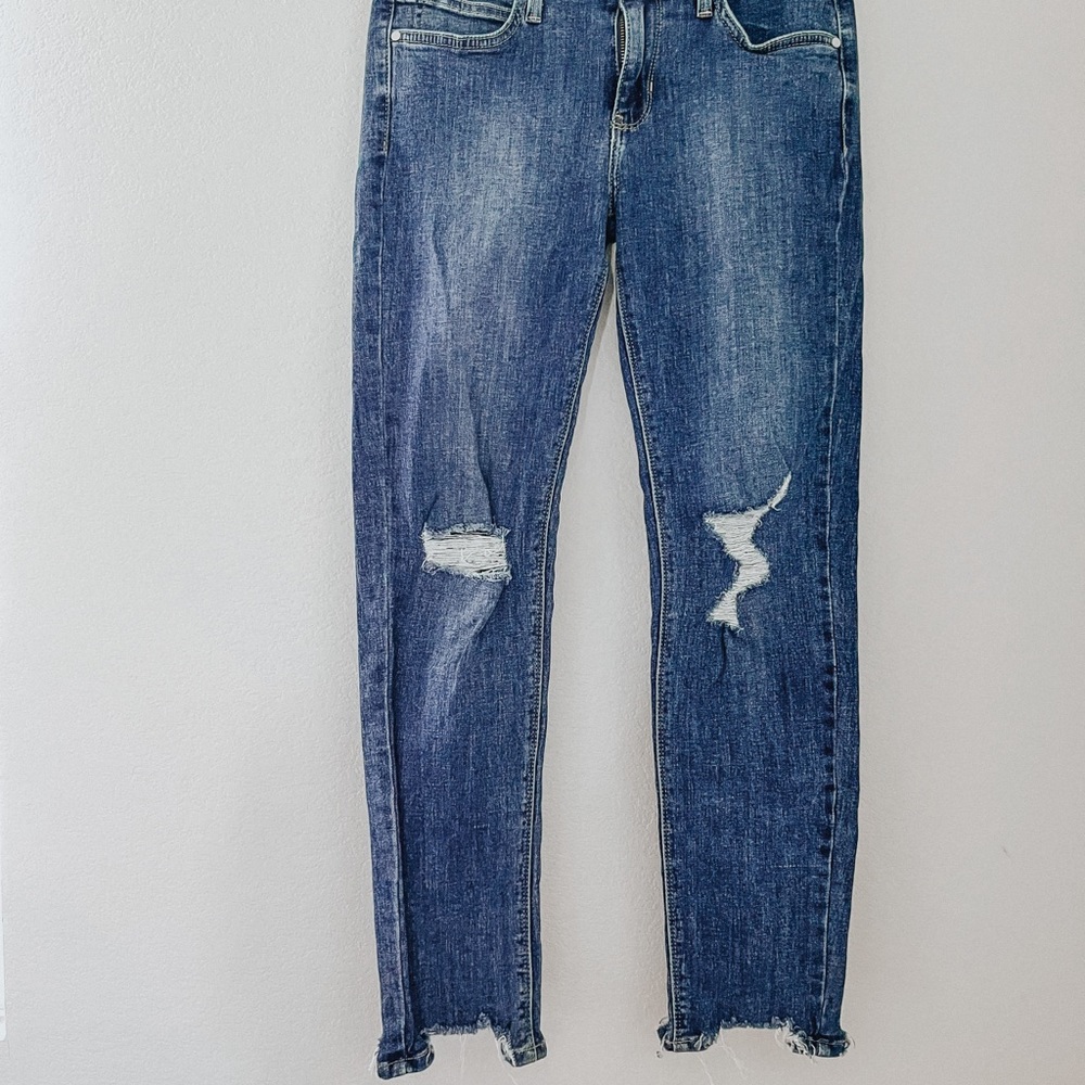 Just black denim jeans